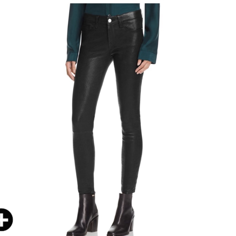 FRAME GENUINE LAMB LEATHER PANTS SZ.24 - LIKE NEW!